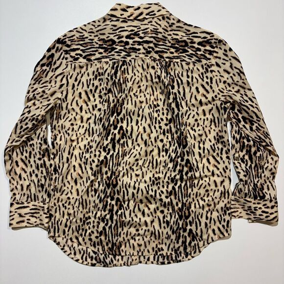 Joie Animal Print Button-Up Blouse - XS - Picture 4 of 4